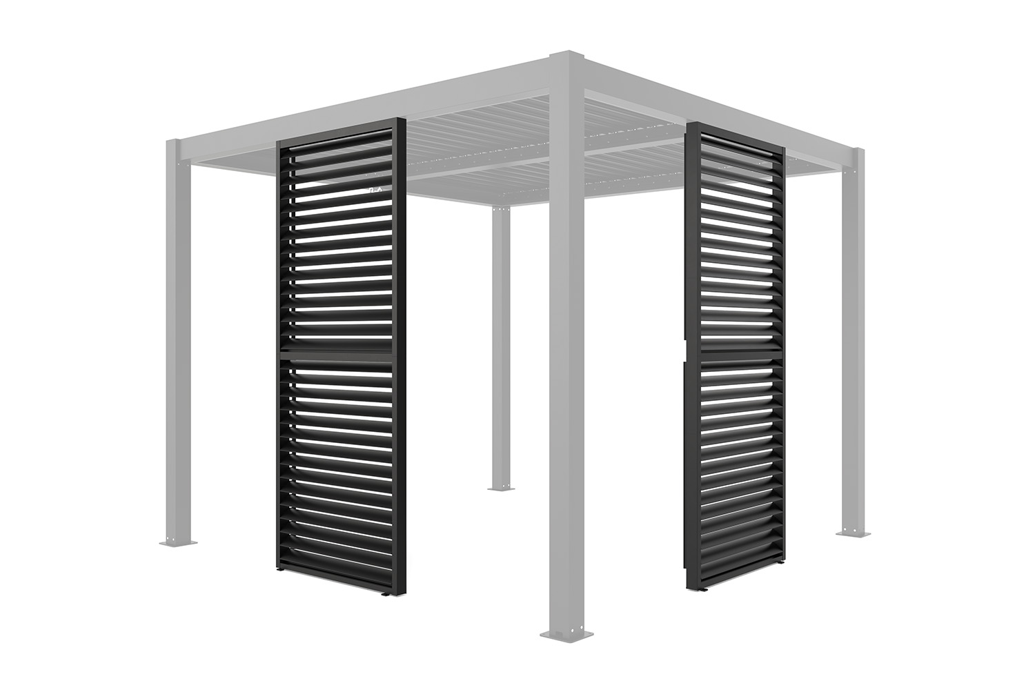 Lamellenseitenwand für Pergola "ZEUS", Anthrazit
