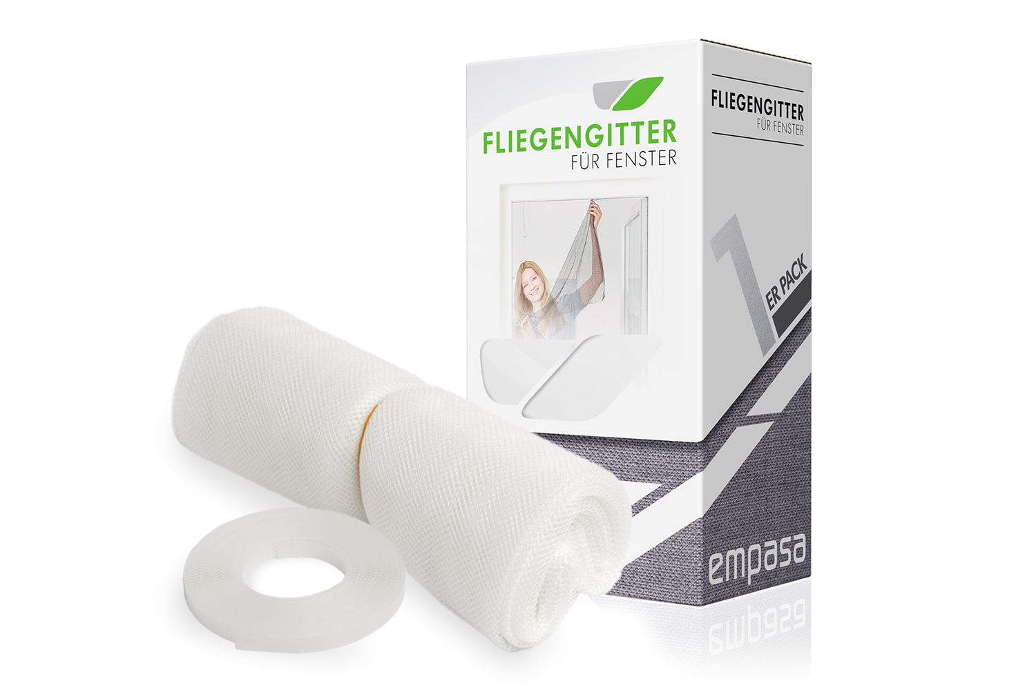 Fliegengitter STANDARD inkl. Klettband, weiß - 130 x 150 cm
