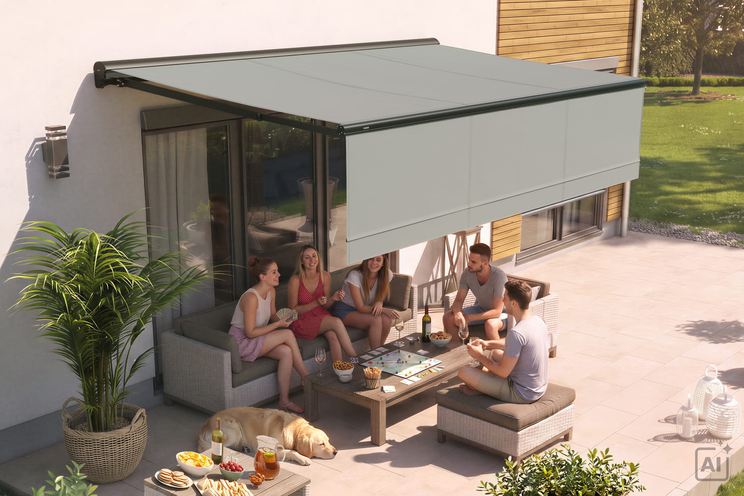 Kassettenmarkise "EXPERT PLUS", Elektrische Steuerung mit WiFi-Motor
