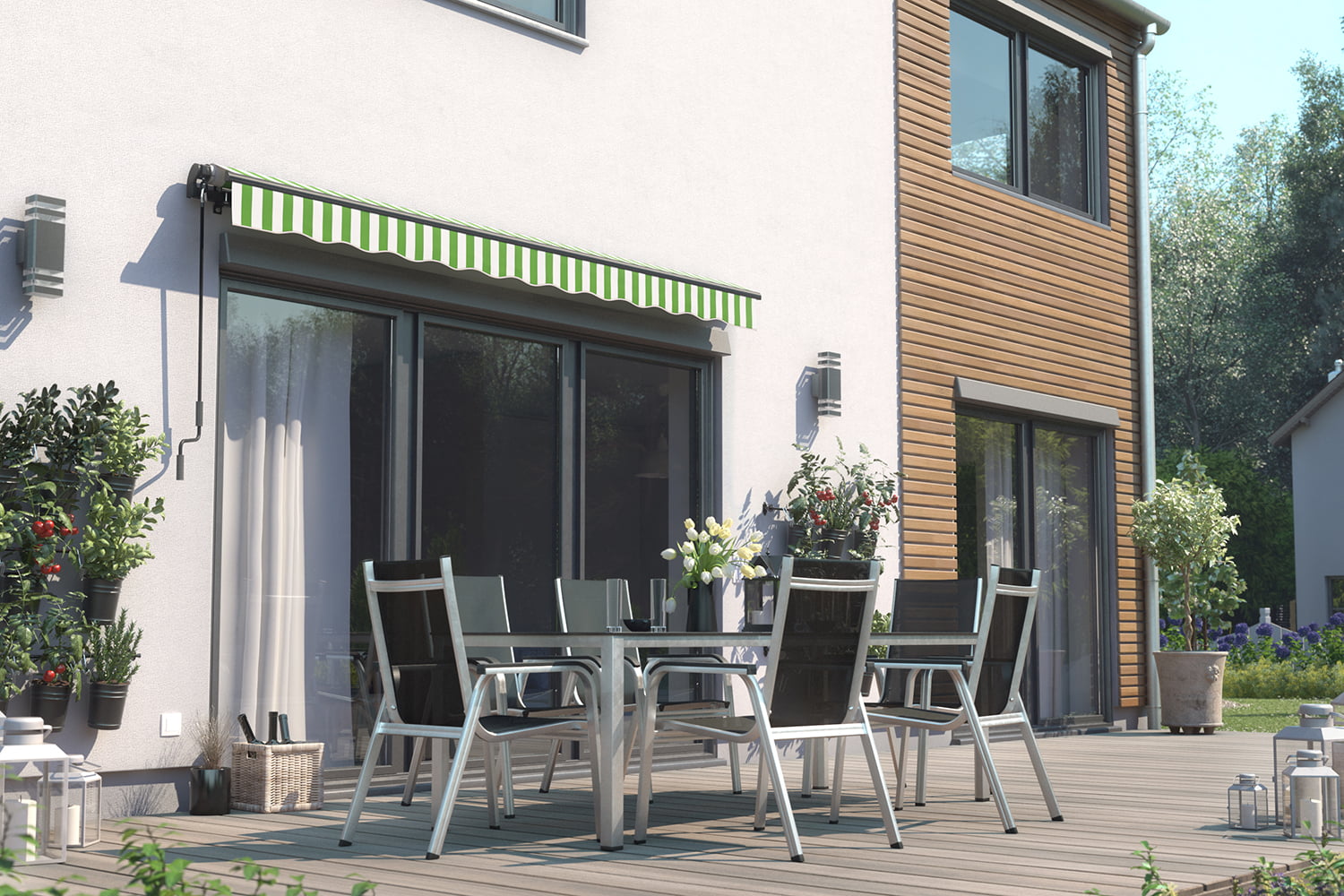 Gelenkarmmarkise "START", Gestell-Farbe Anthrazit 