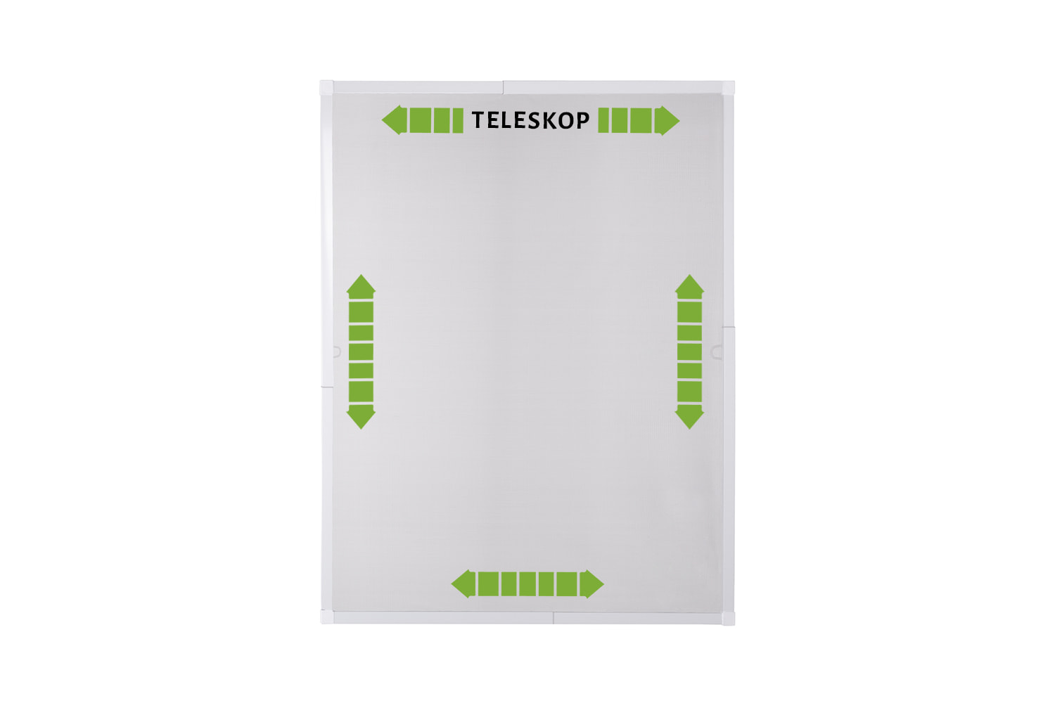 Fliegengitter Fenster Teleskopbausatz "SLIDE", 120 x 140 cm - Alurahmen