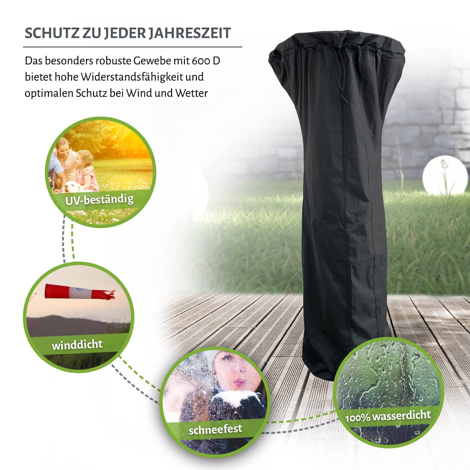 Schutzhülle für Heizpilze / Heizstrahler, verschiedene Größen
