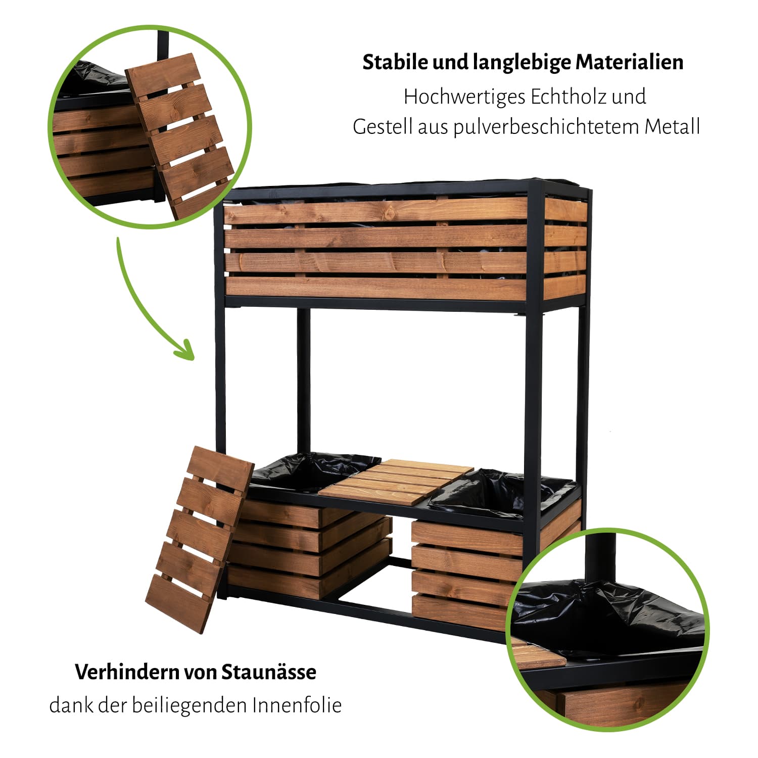 Hochbeet "CUBE ELEMENTS", verschiedene Größen - Tanne