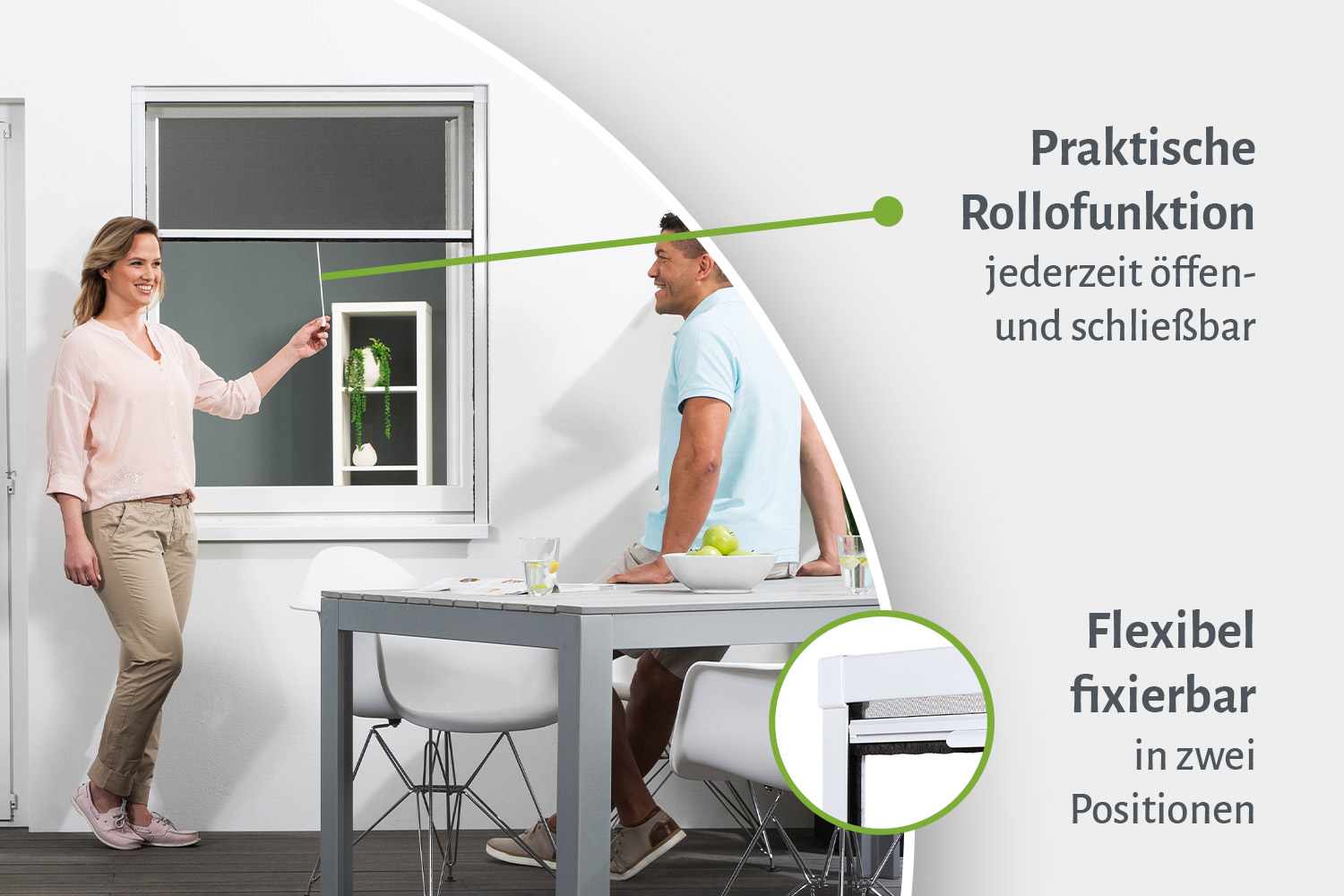 Insektenschutzrollo Fenster "SMART", Zuschnitt - Alurahmen