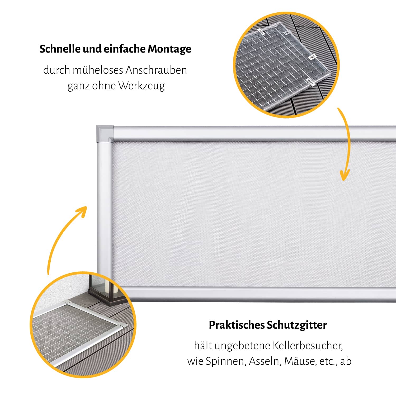 Lichtschachtabdeckung "MASTER", Aufgebaut - Zuschnitt - Alurahmen