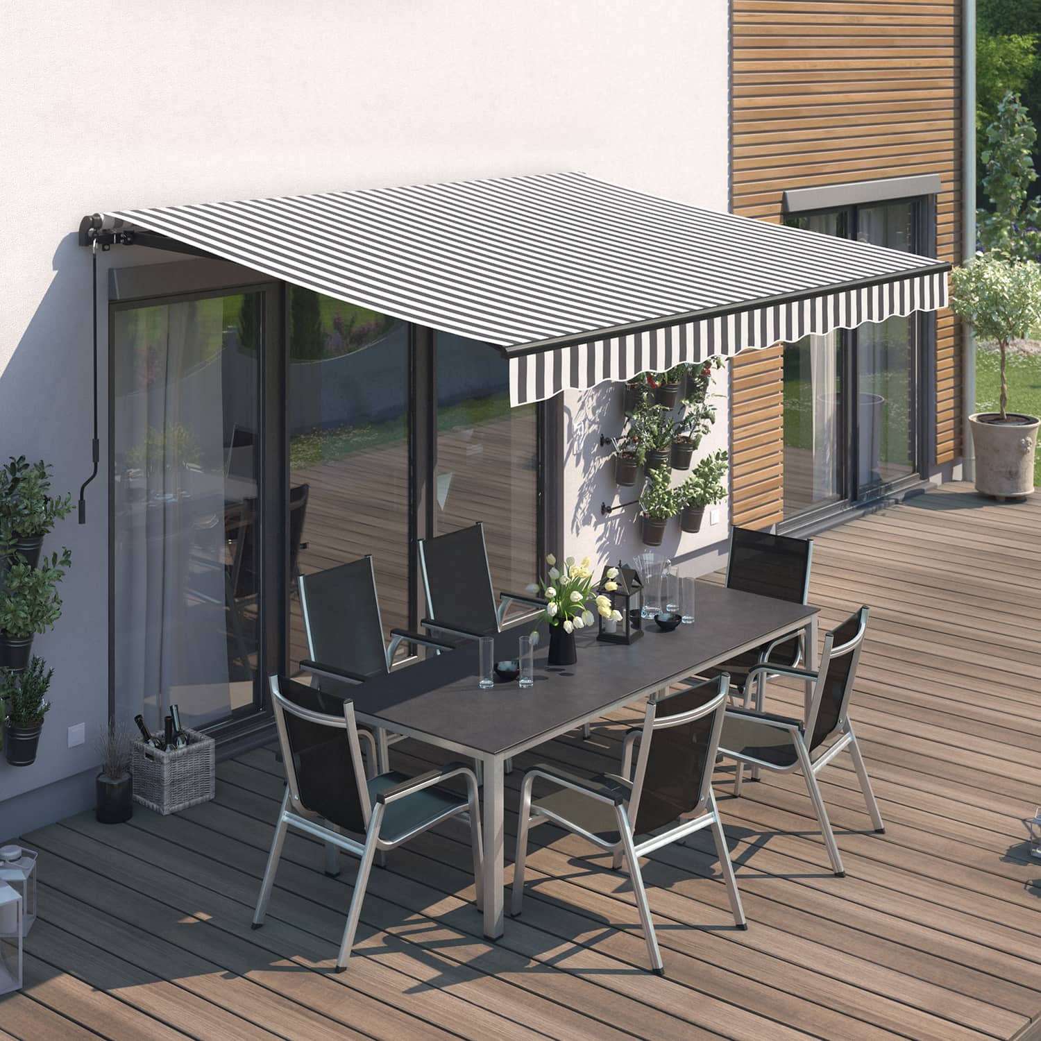 Gelenkarmmarkise "START", verschiedene Farben und Größen 