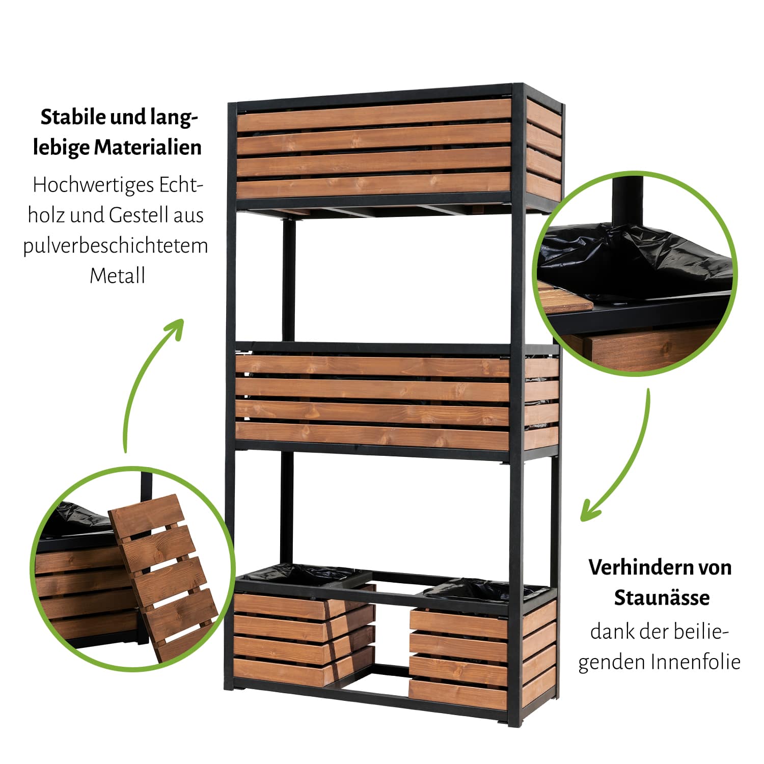 Hochbeet "CUBE ELEMENTS", verschiedene Größen - Tanne