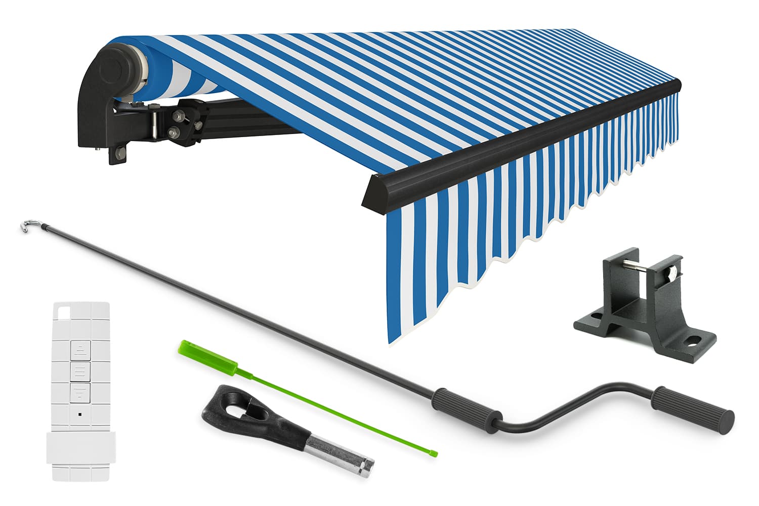 Elektrische Gelenkarmmarkise "START PLUS", verschiedene Farben und Größen 
