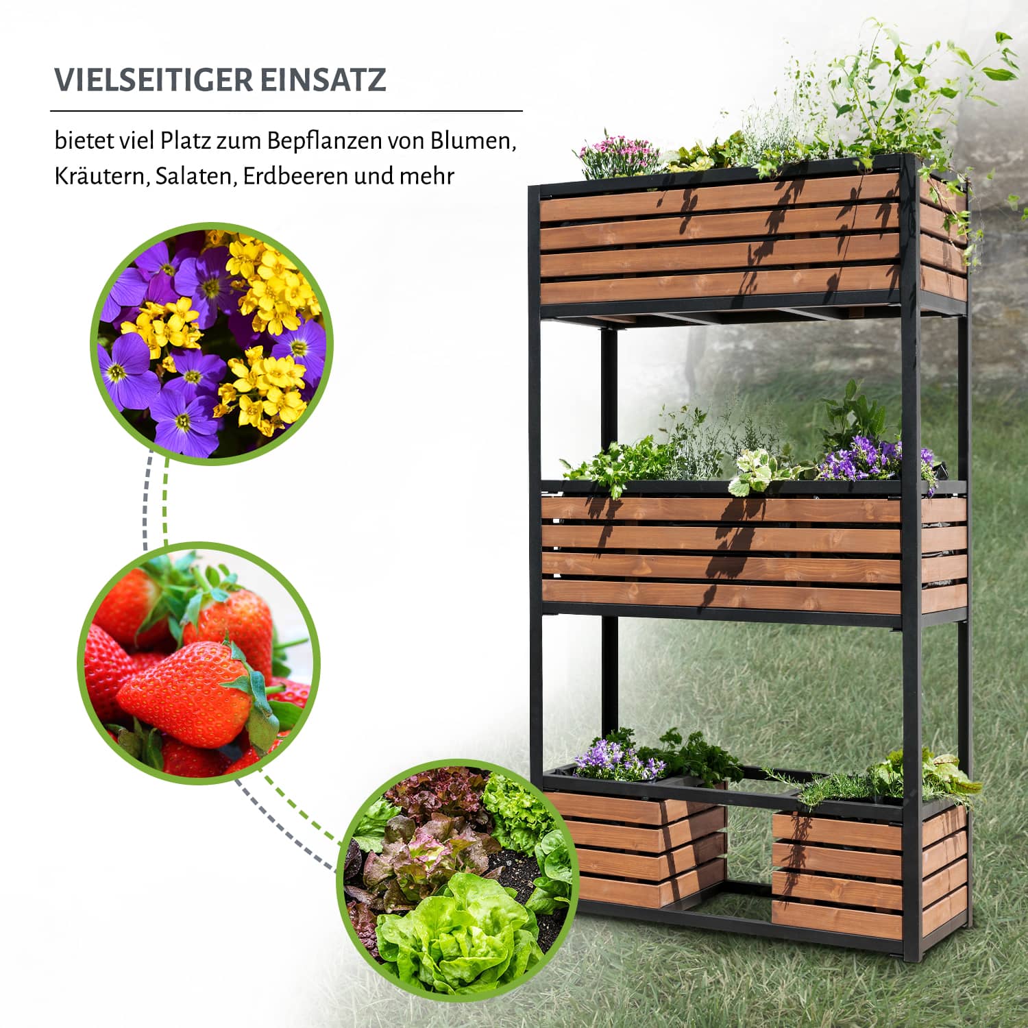 Hochbeet "CUBE ELEMENTS", verschiedene Größen - Tanne