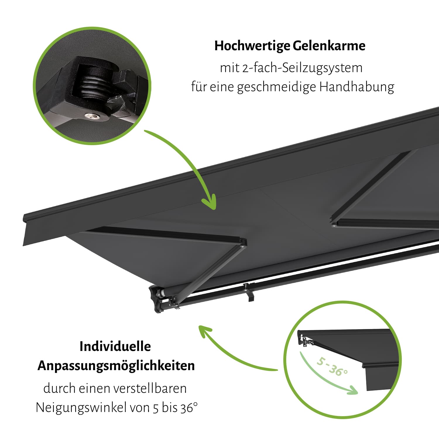 Kassettenmarkise "EXPERT", ohne Volant