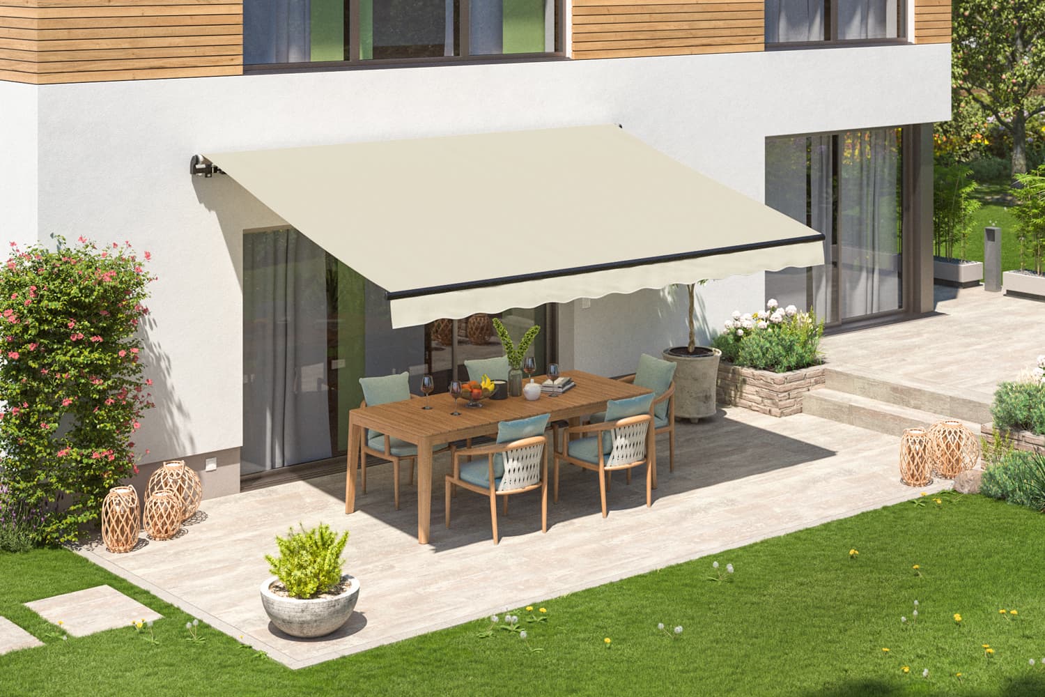 Elektrische Gelenkarmmarkise "START PLUS", verschiedene Farben und Größen 