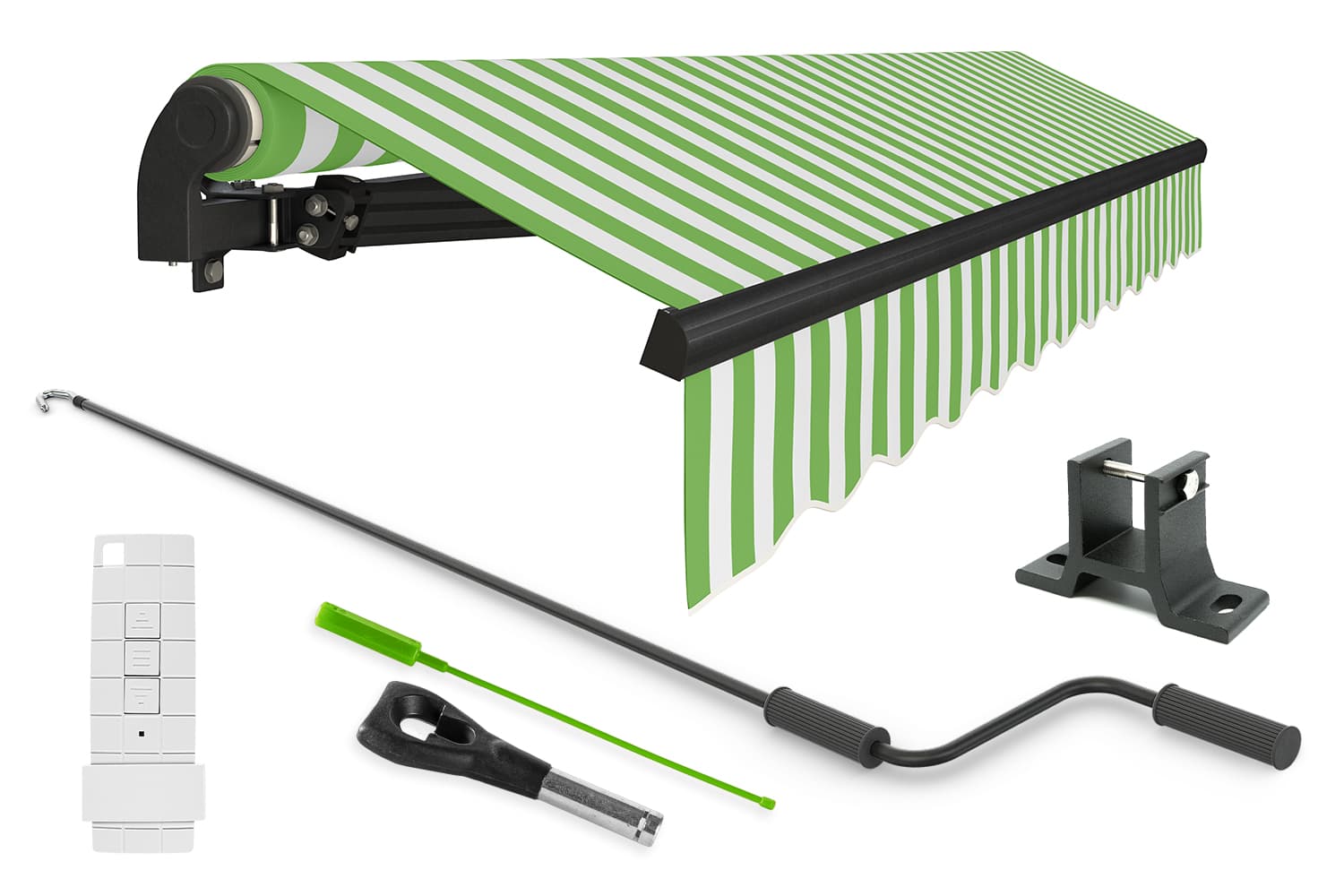 Elektrische Gelenkarmmarkise "START PLUS", verschiedene Farben und Größen 