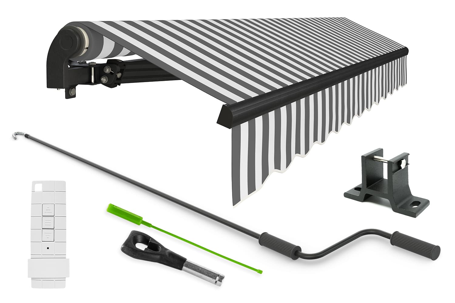 Elektrische Gelenkarmmarkise "START PLUS", Gestell-Farbe Anthrazit