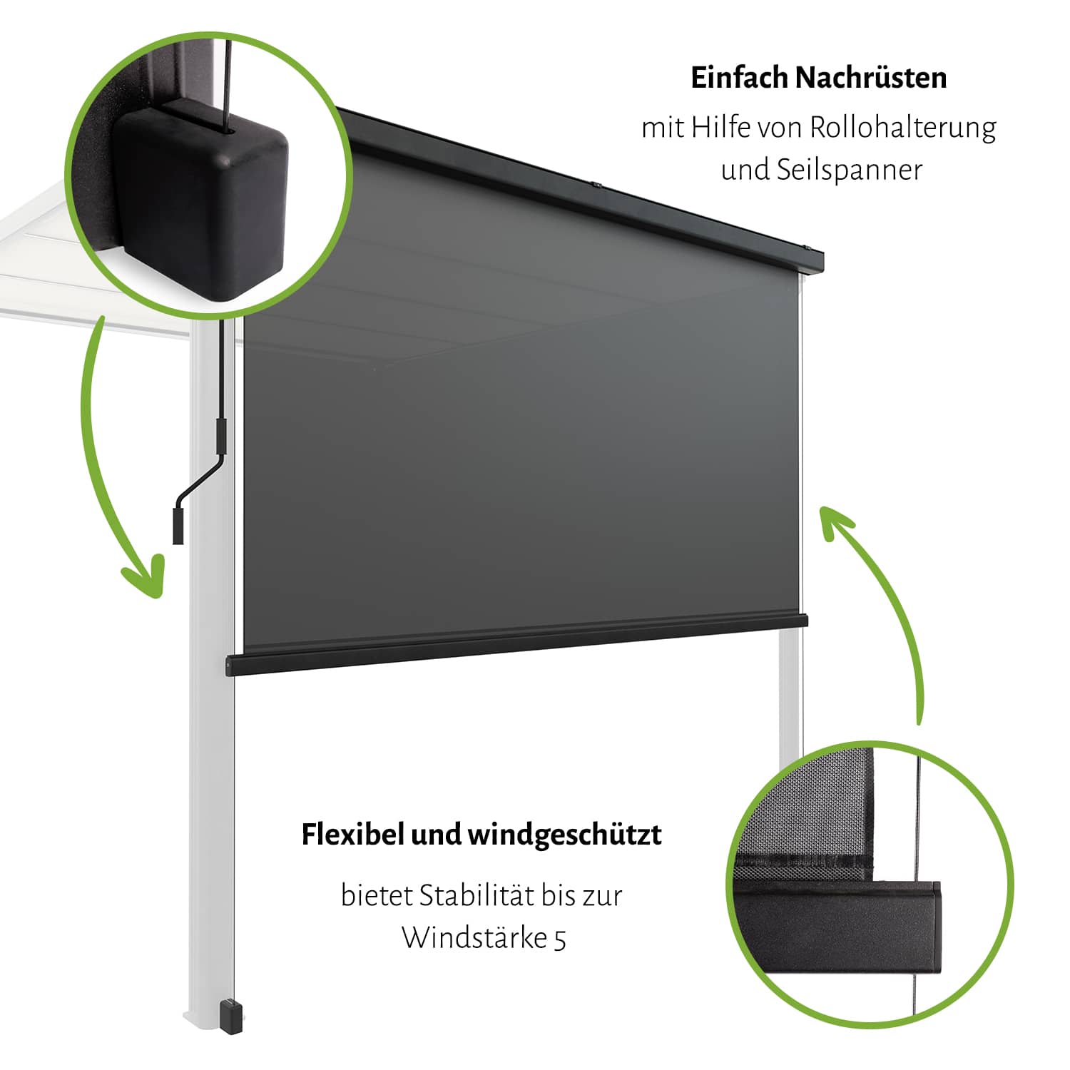 Sonnenschutz am Fenster außen nachrüsten