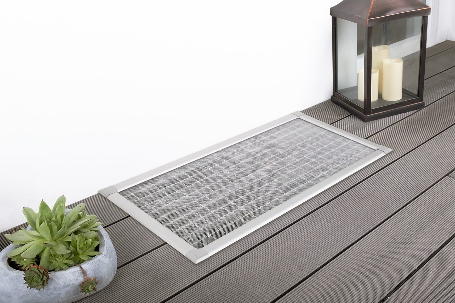 Lichtschachtabdeckung "PROFI", silber eloxierter Rahmen - 60 x 115 cm oder 80 x 150 cm