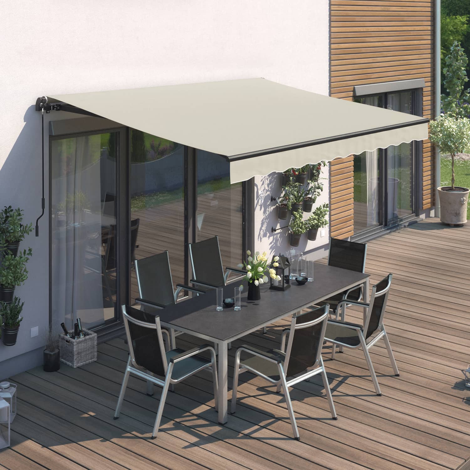 Gelenkarmmarkise "START", verschiedene Farben und Größen 