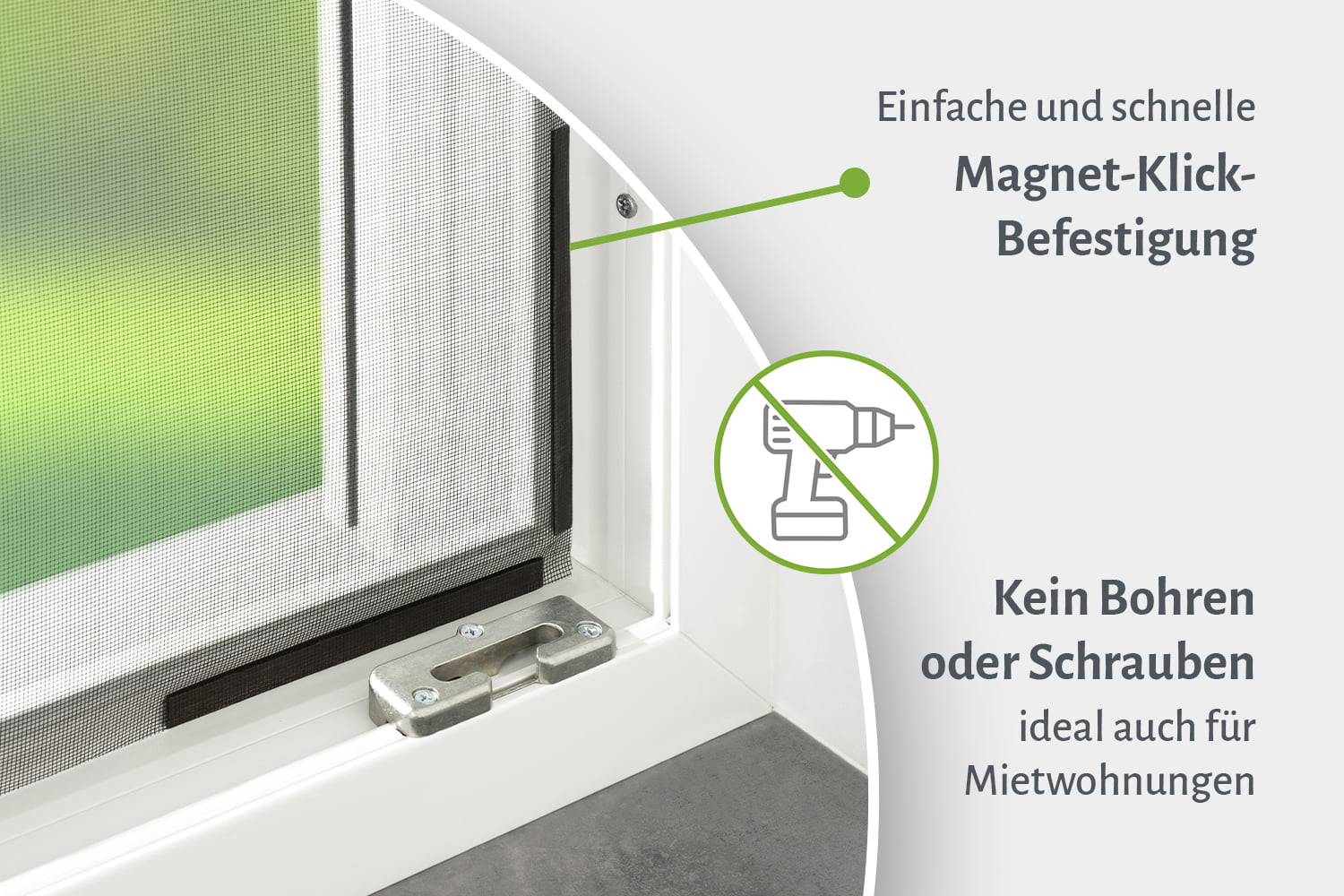 Fliegengitter Fenster "DELUXE" mit Magnet, verschiedene Größen