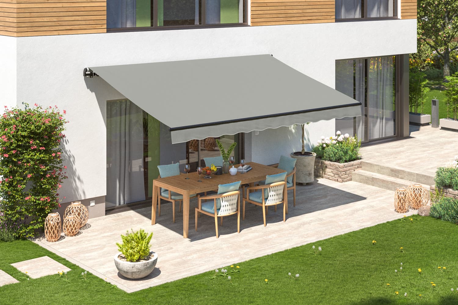 Elektrische Gelenkarmmarkise "START PLUS", verschiedene Farben und Größen 