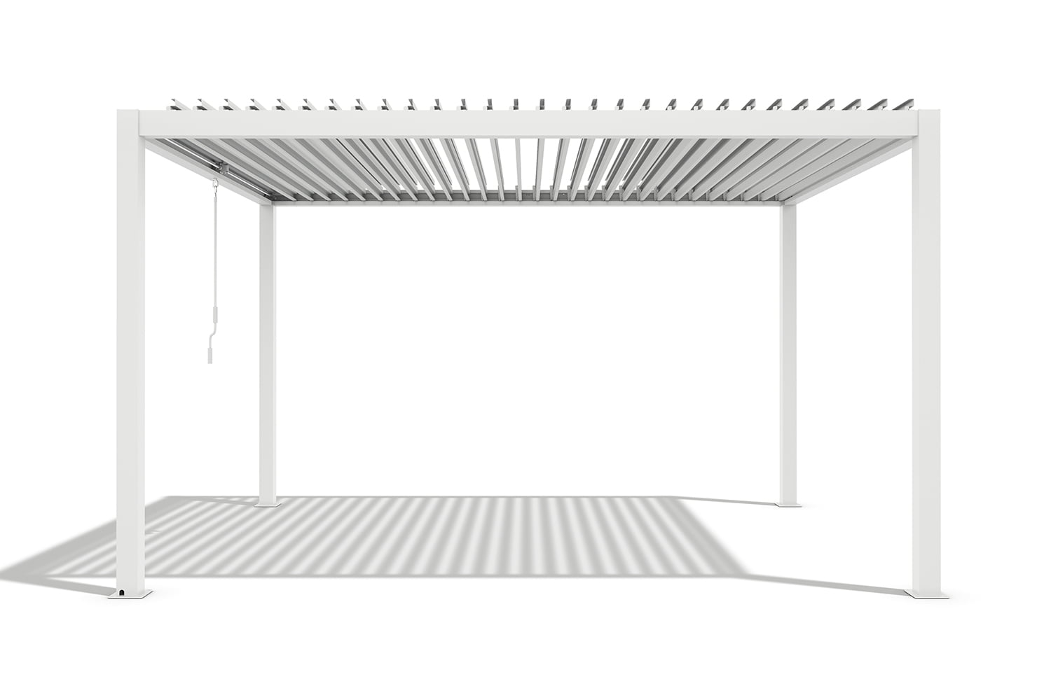 Lamellen-Pergola / Terrassenüberdachung "ZEUS", verschiedene Größen - freistehend
