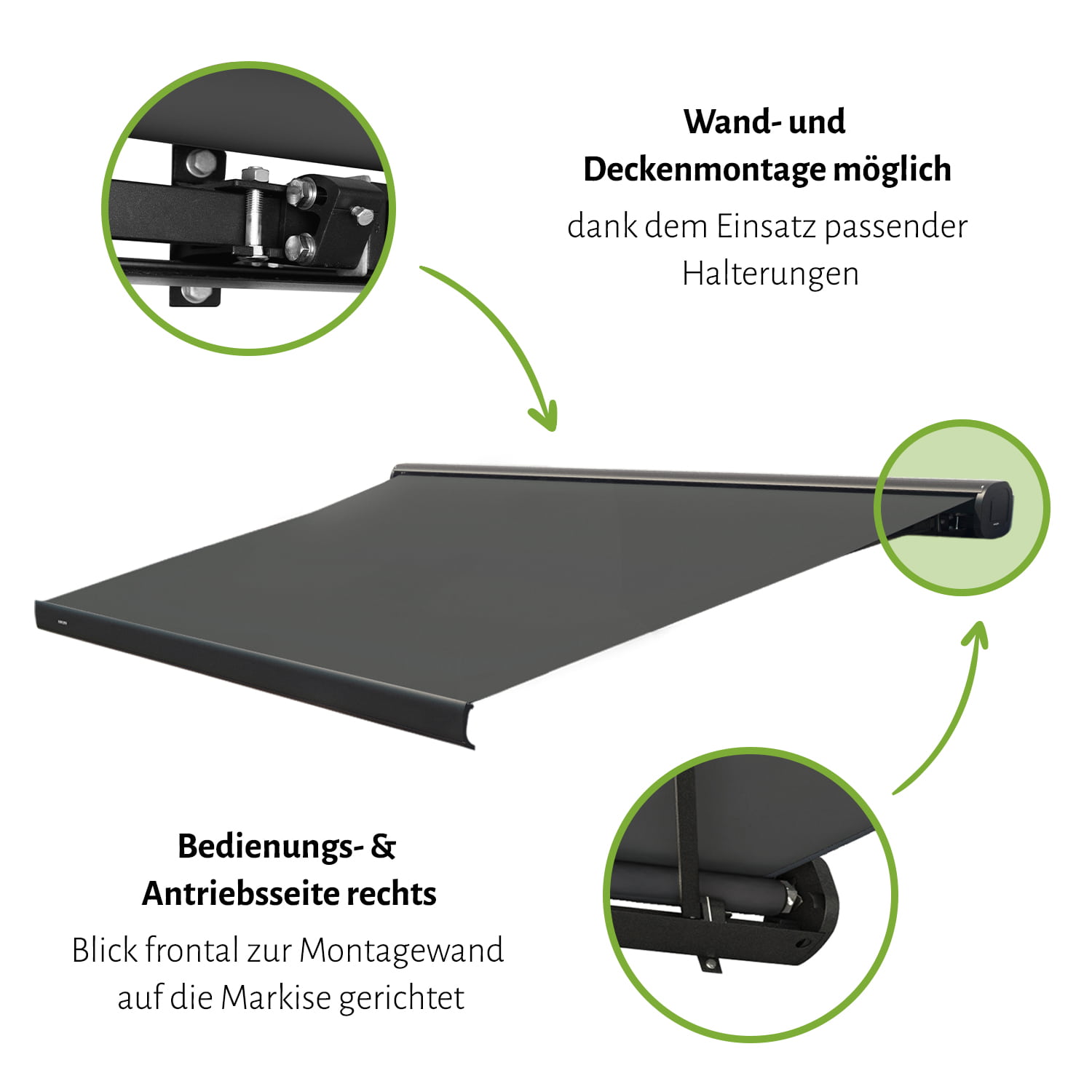 Kassettenmarkise "CLASSIC", elektrisch inkl. Fernbedienung