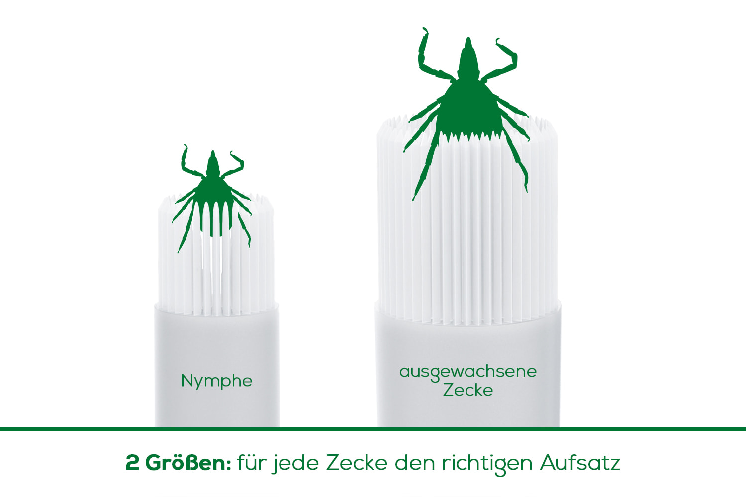 Zeckendreher Nachfüllpack, für Mensch & Tier - 10 Aufsätze