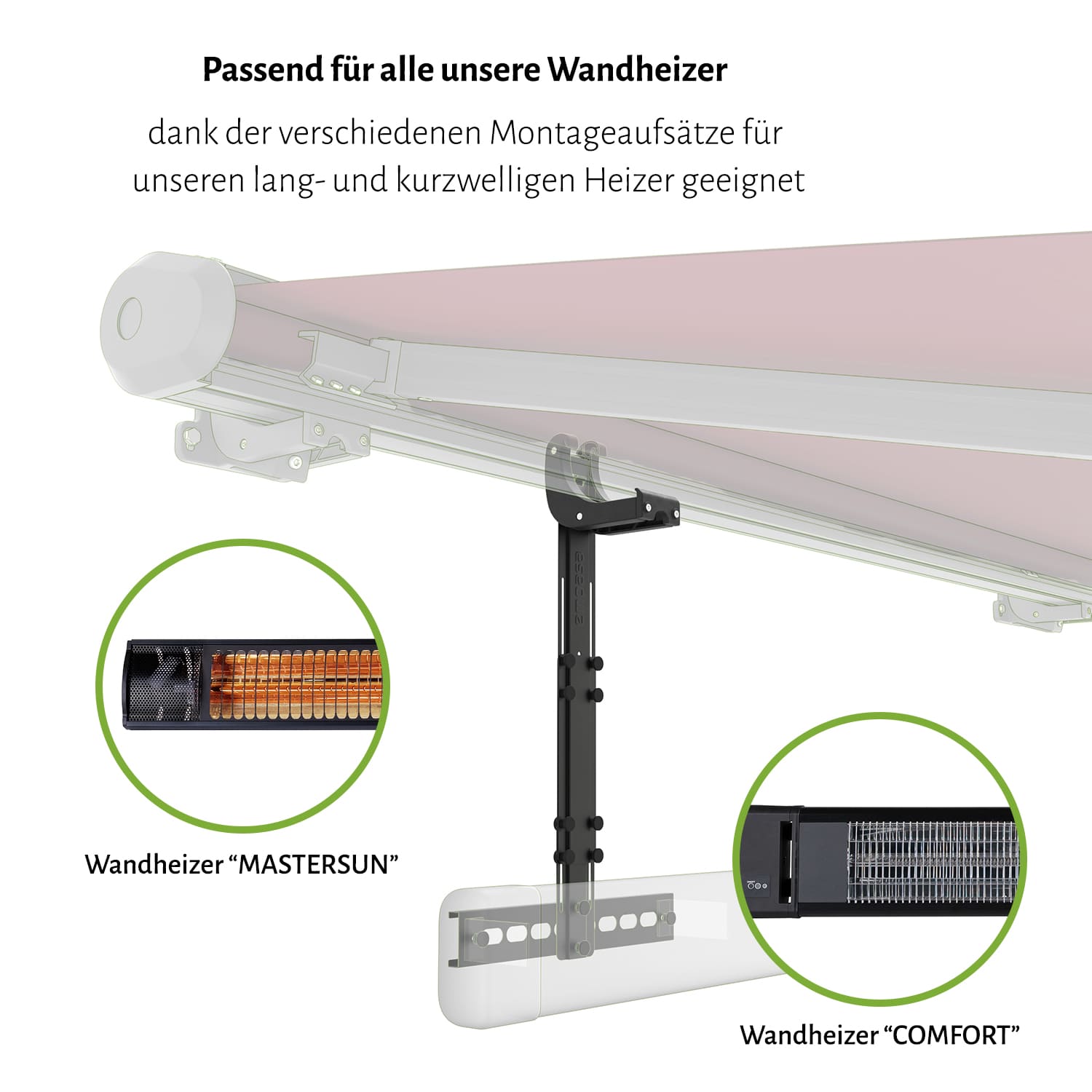 Heizstrahler Halterung für "PROFI" & "PREMIUM", höhenverstellbar