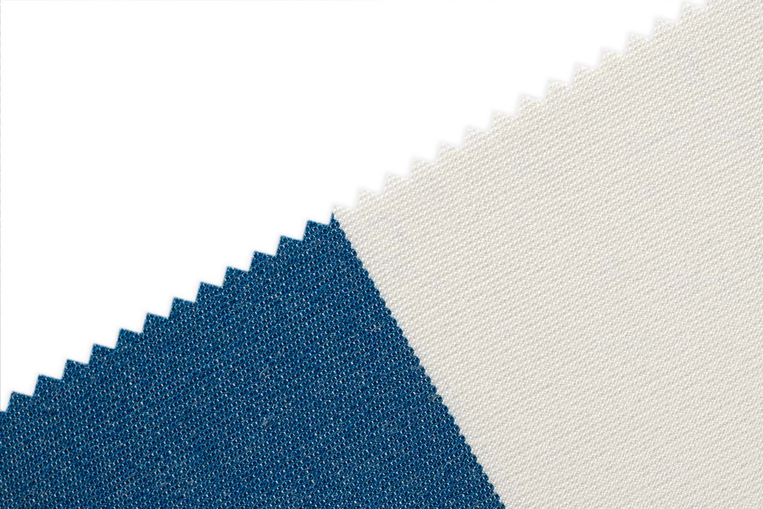 blau/weiß Kante