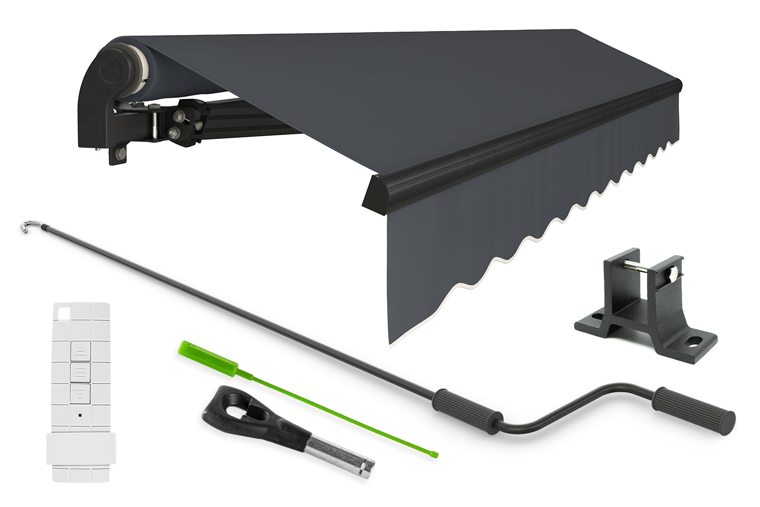 Elektrische Gelenkarmmarkise "START PLUS", Gestell-Farbe Anthrazit