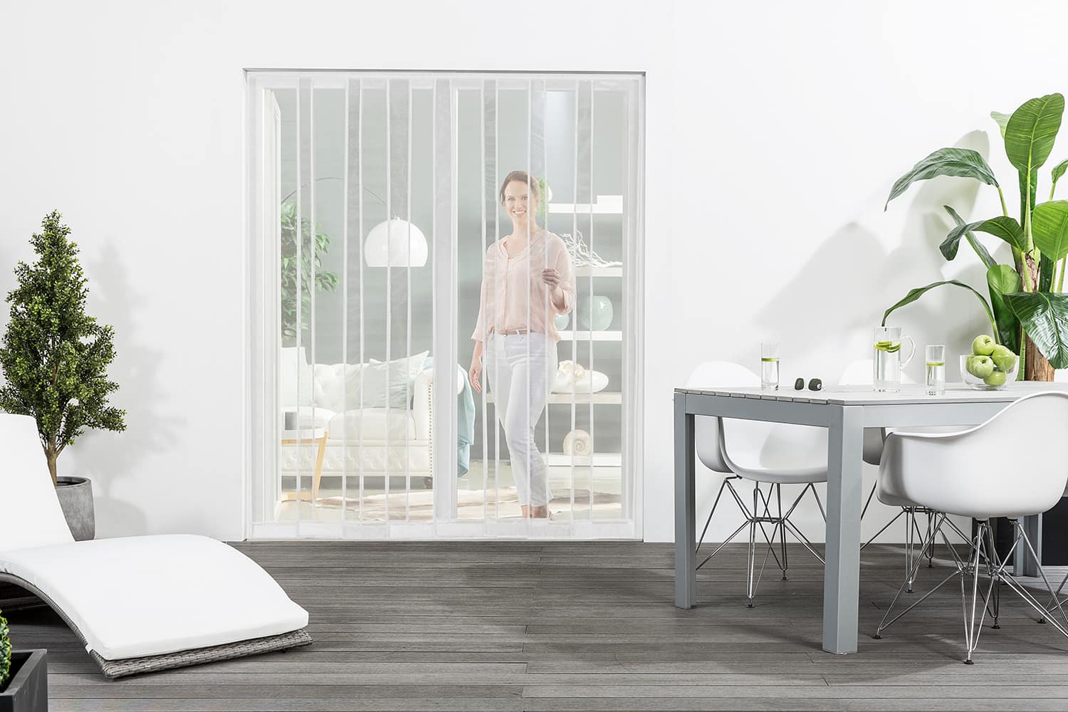 Fliegengitter Lamellenvorhang, Polyester - 200 x 220 cm