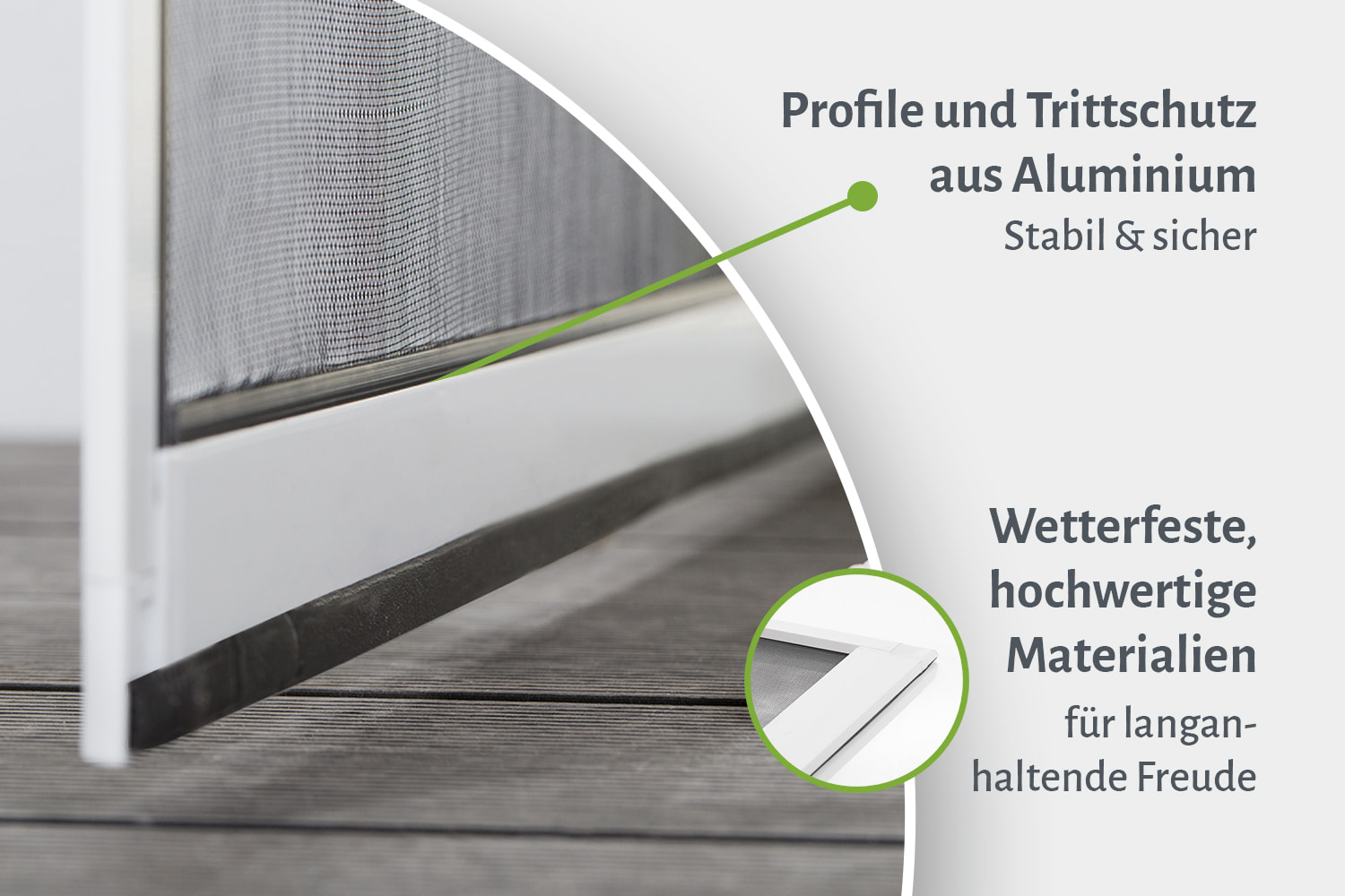 Fliegengittertür "START", Alurahmen - Zuschnitt