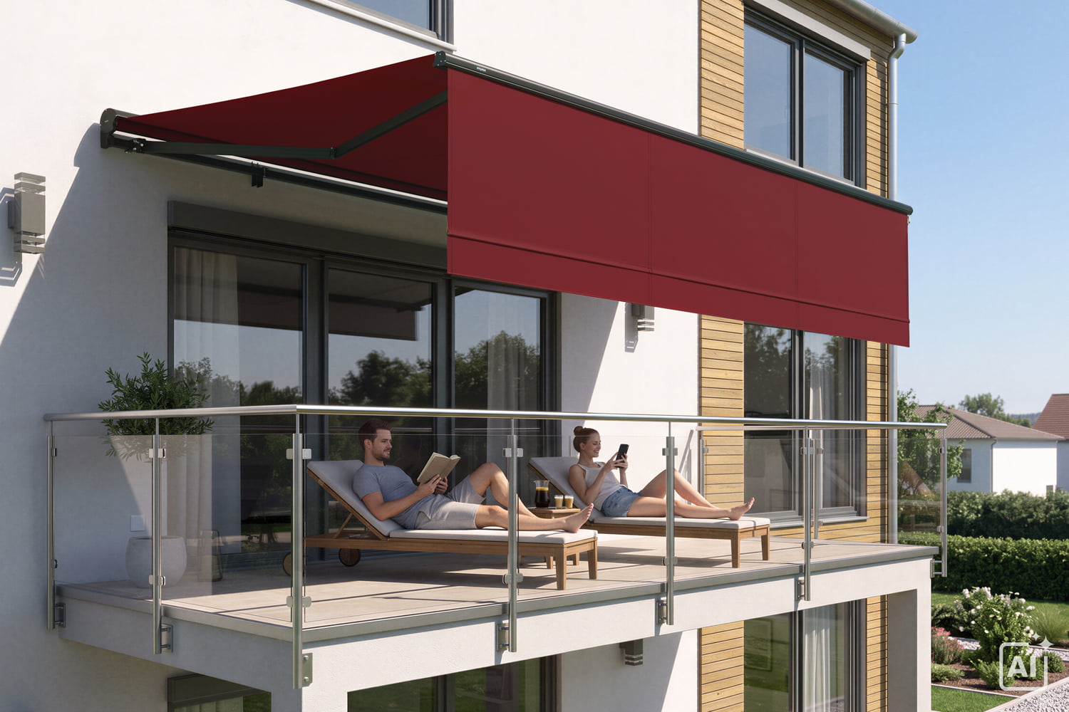 Kassettenmarkise "EXPERT PLUS", Elektrische Steuerung mit WiFi-Motor