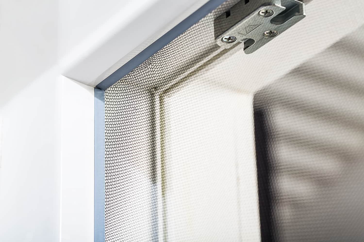 Fliegengitter Fenster mit Klettband, 5er Set - weiß - 130 x 150 cm