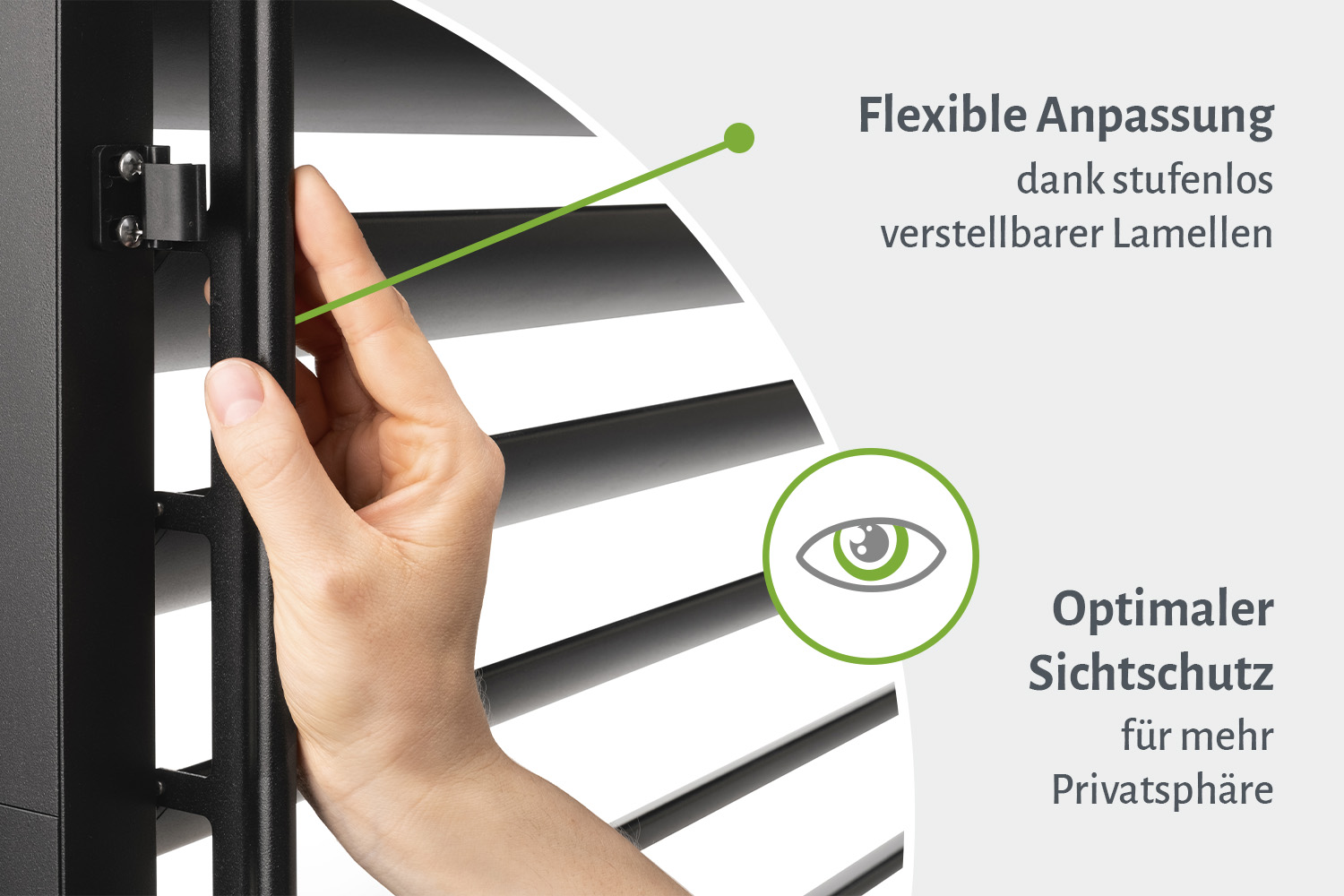Lamellenseitenwand für Pergola "ZEUS", Anthrazit