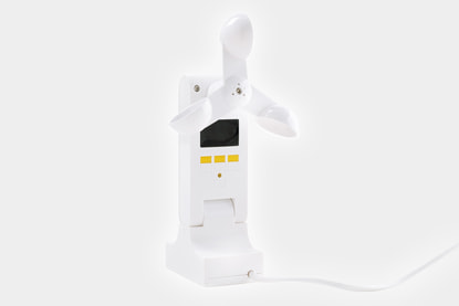 Wind-Sonnen-Sensor mit weißem Hintergrund