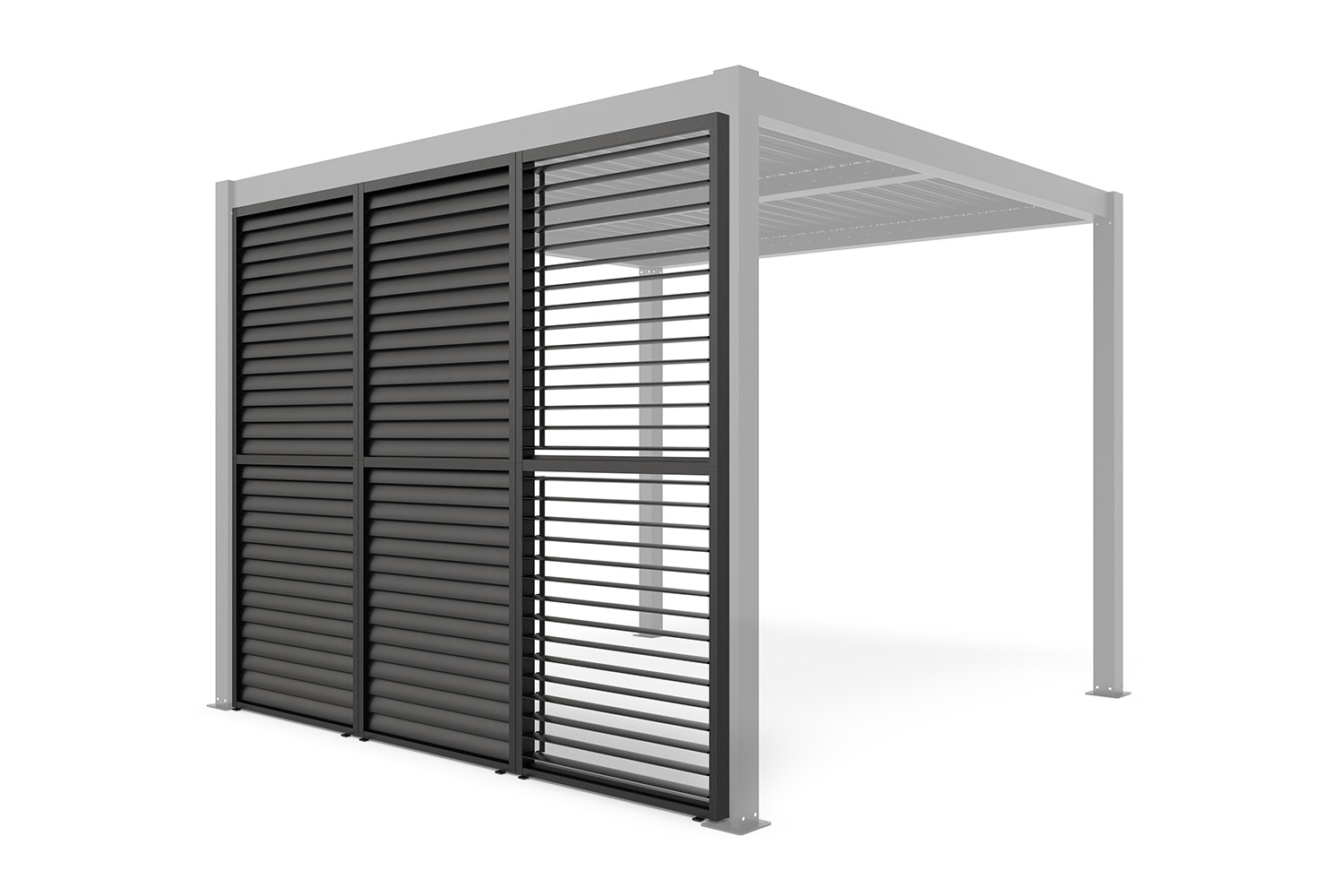 Lamellenseitenwand für Pergola "ZEUS", Anthrazit